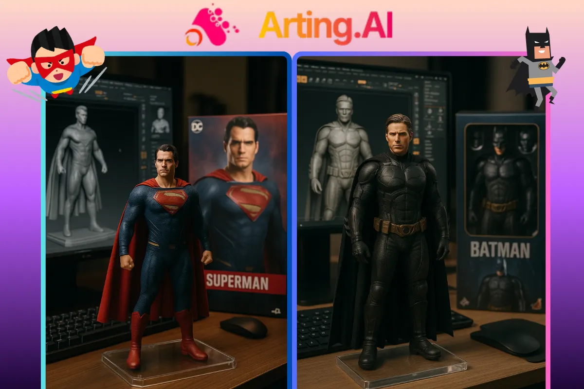 Transforme Personagens em Action Figures IA