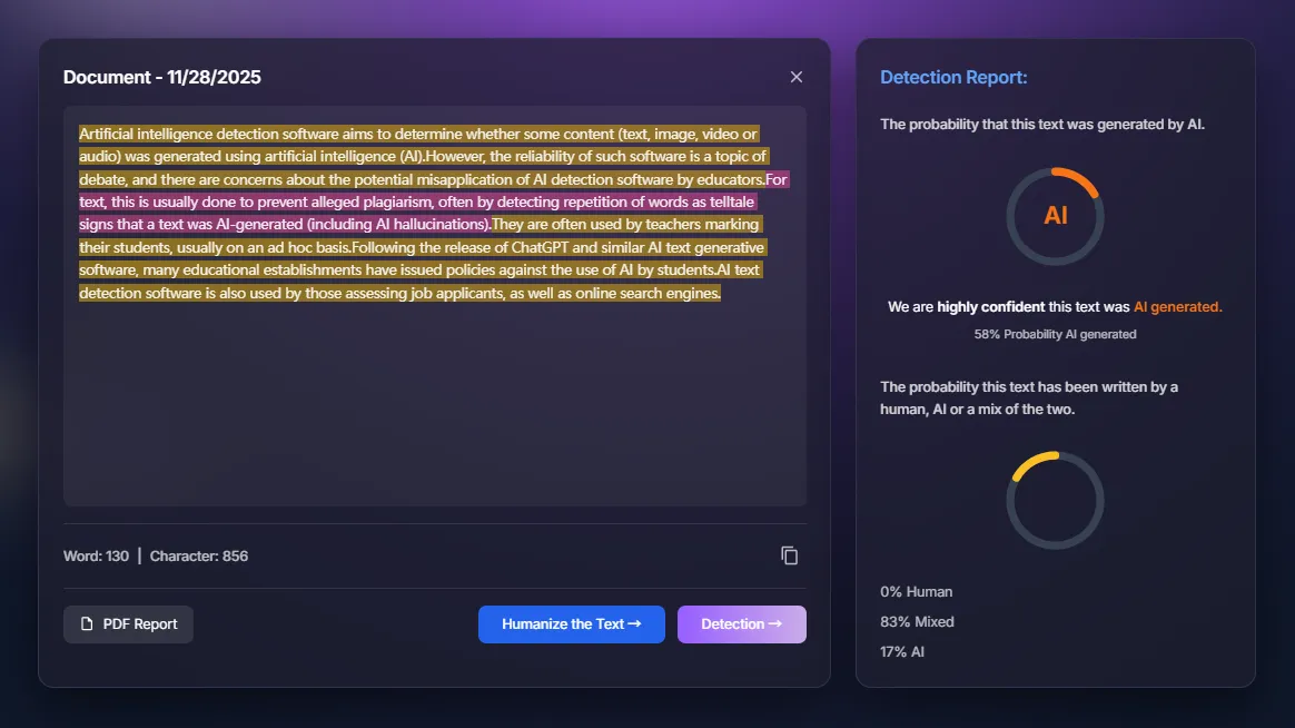 Raporunuzu İnceleyin