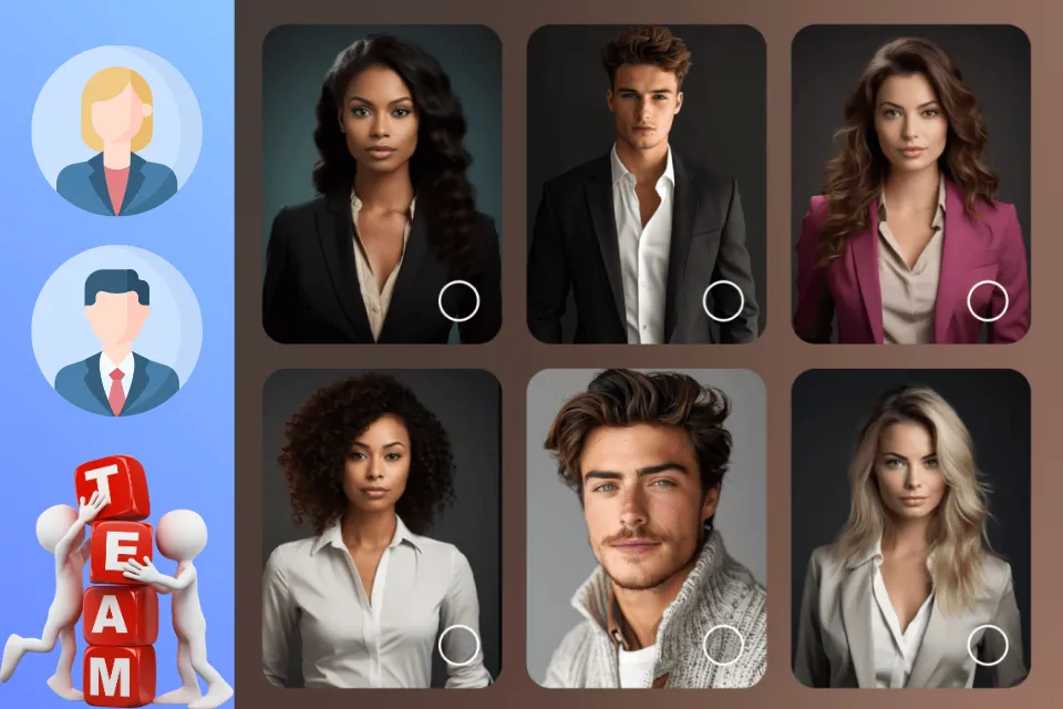 Chân dung AI chuyên nghiệp cho hồ sơ nhân viên