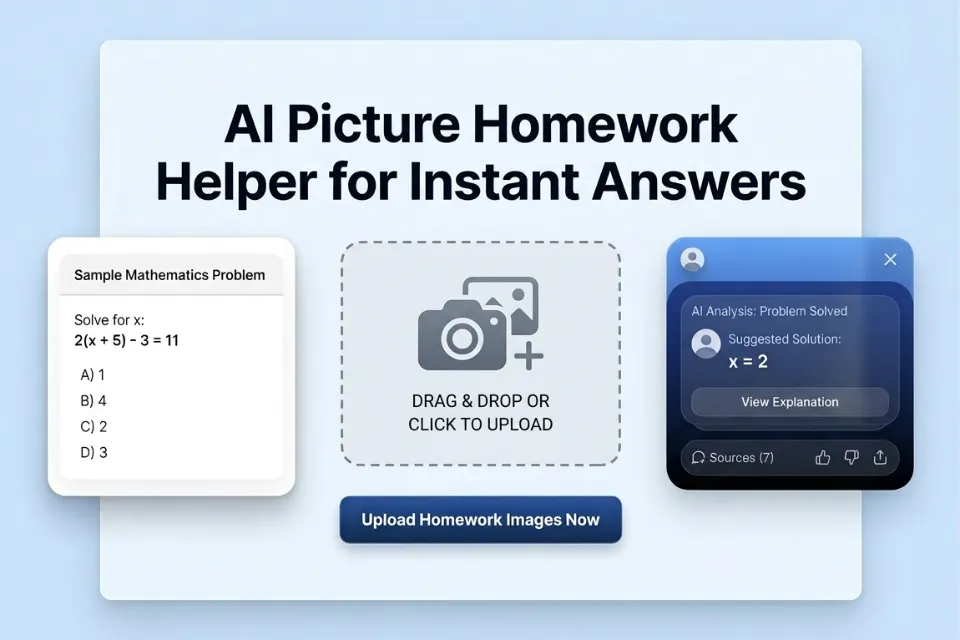 AI画像宿題ヘルパーによる即時回答