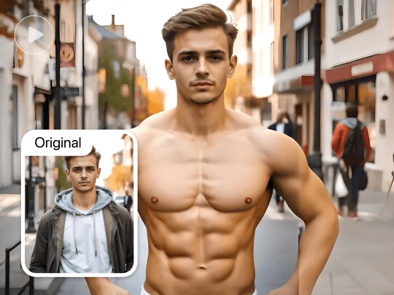 AI筋肉でバーチャル減量シミュレーション