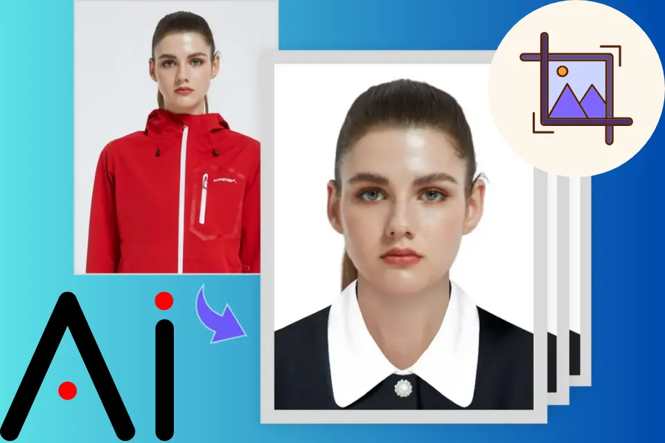 صانع صور جواز السفر بالذكاء الاصطناعي مع الاقتصاص وإزالة الخلفية تلقائياً