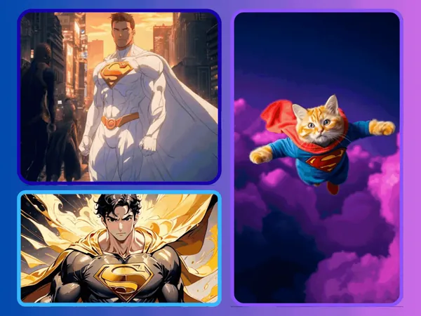 AI 슈퍼맨 아트 툴로 유니크한 아트워크 생성