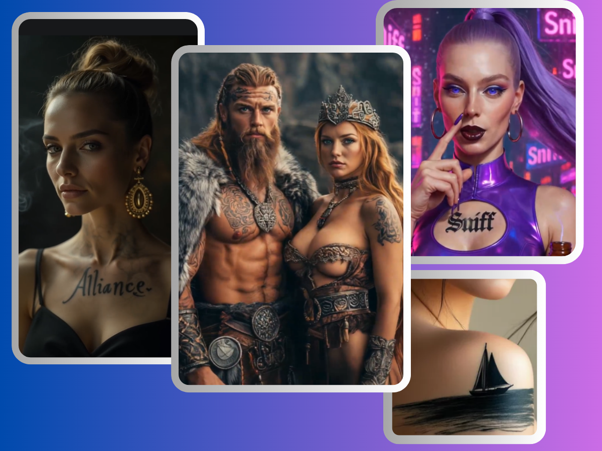 Aprimore Fotos de Tatuagens Existentes com Filtros de IA