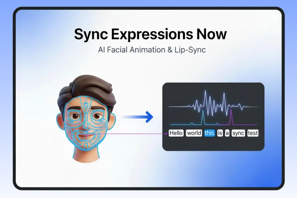 AI Animation Generator for Facial Expression & Lip Sync