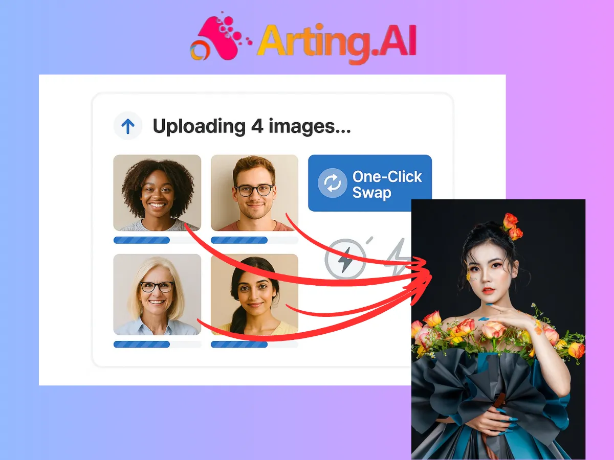 رفع جماعي وتبديل دفعة واحدة بنقرة