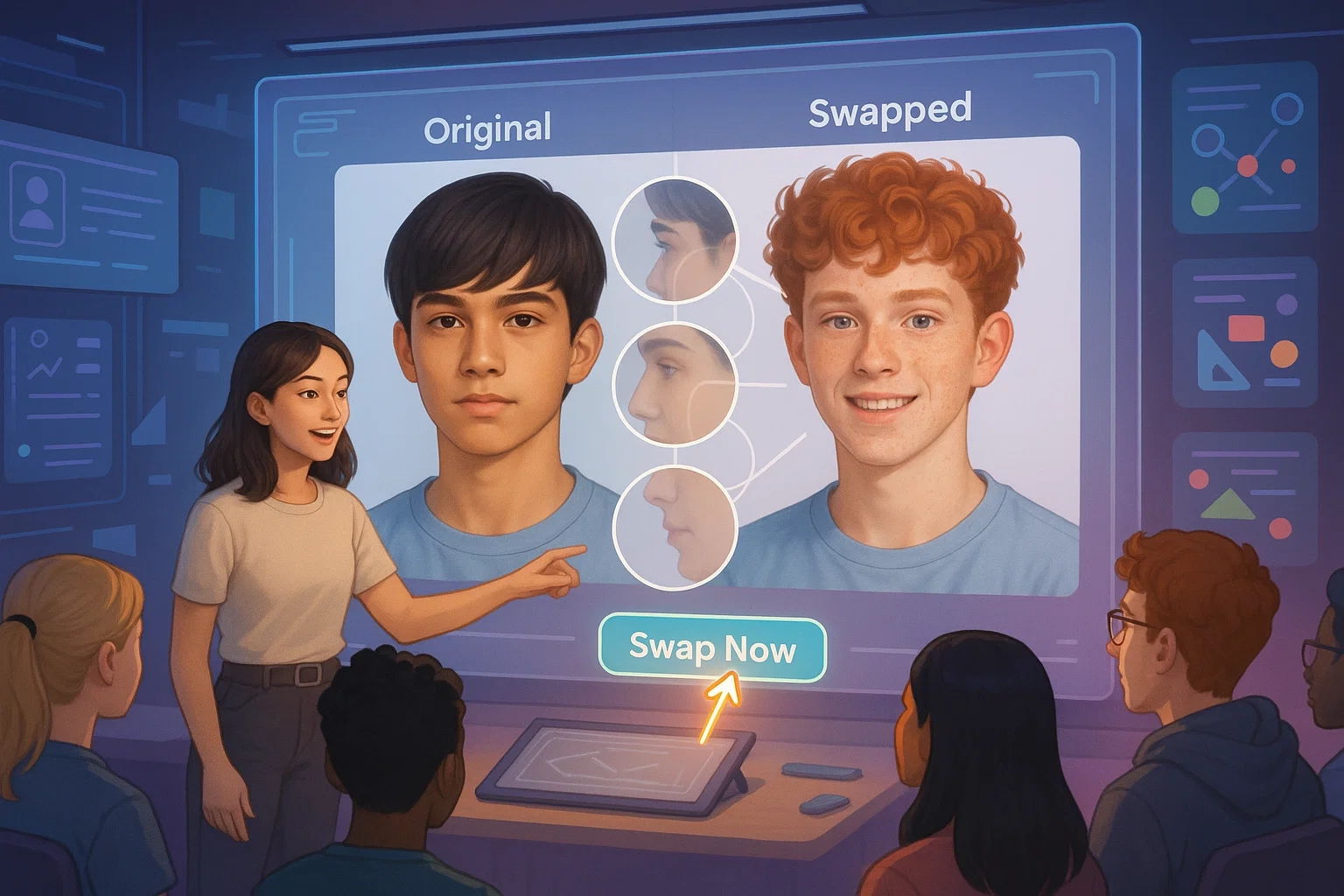 Recursos da Poderosa Ferramenta de Troca de Cabeça IA da Arting AI