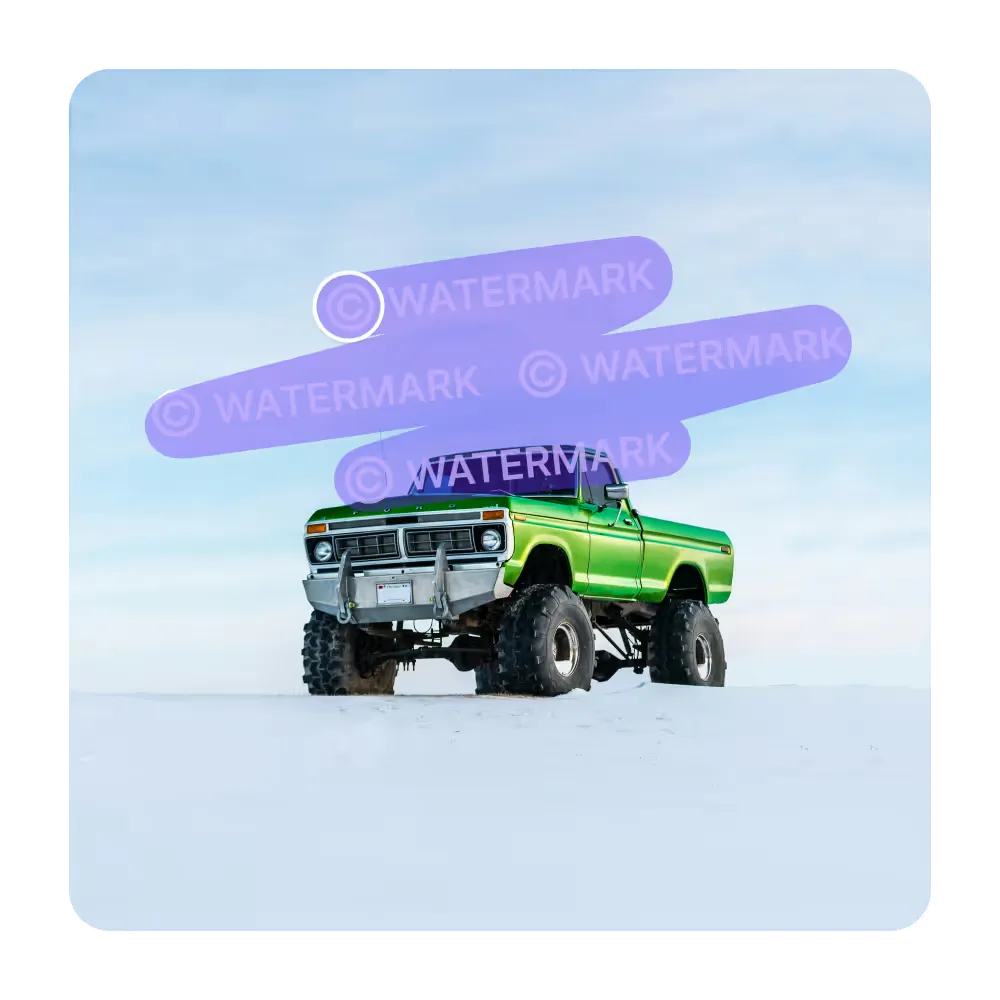 Flexible Editing with AI Magic Brush to Remove Watermark from Image