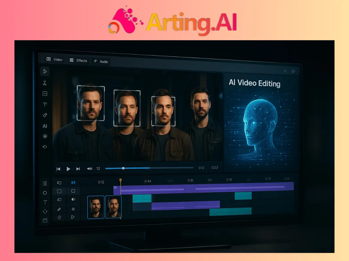 Motor de IA Inteligente para Troca de Múltiplos Rostos em Vídeo