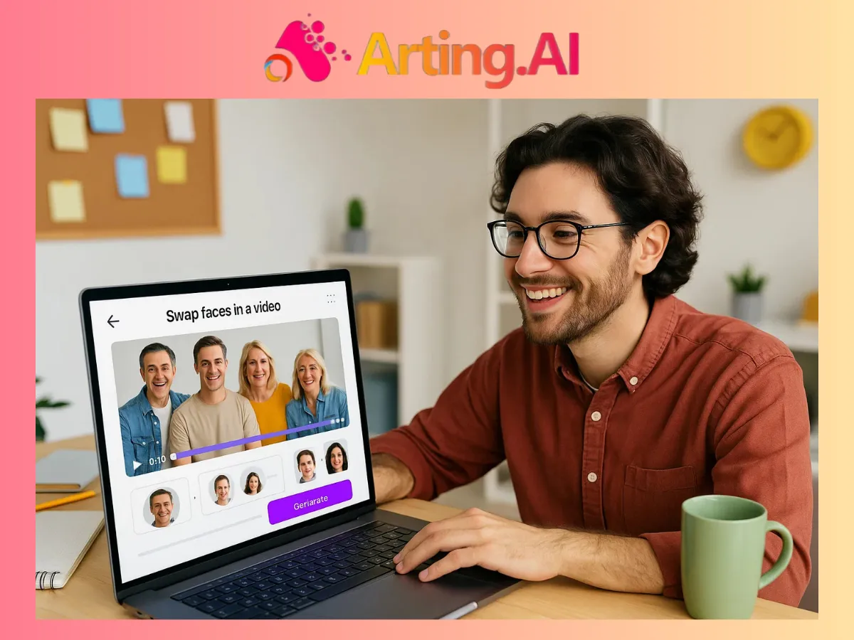 Troca de Múltiplos Rostos em Vídeo Fácil e com Um Clique