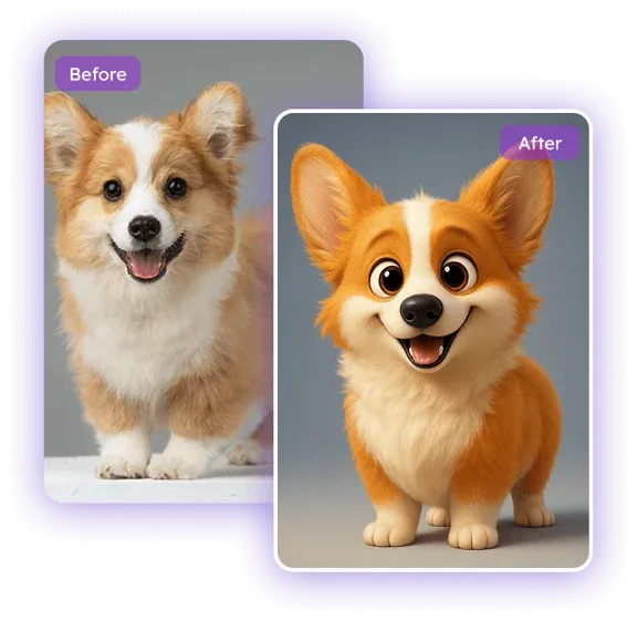 Convierte Fotos de Mascotas en Estilo Pixar sin Esfuerzo