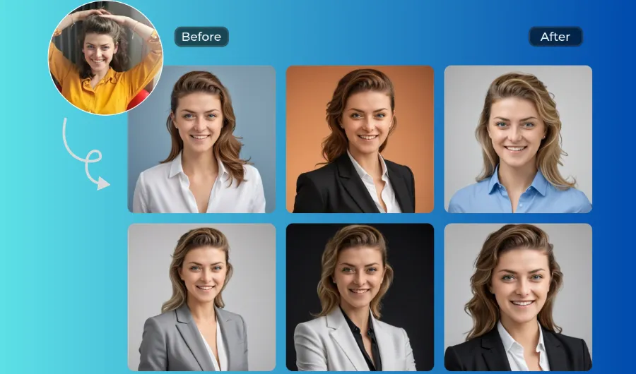 Generador de retratos con IA para retratos profesionales