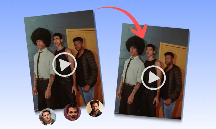 تبديل الوجه في عدة فيديوهات