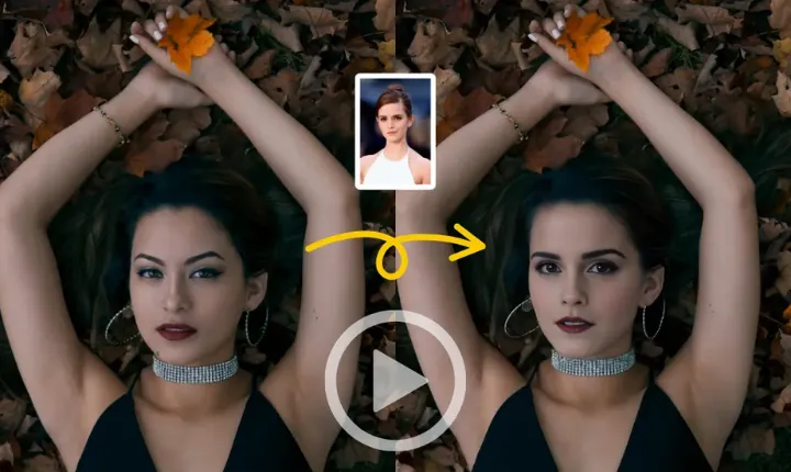 تبديل الوجه في الفيديو