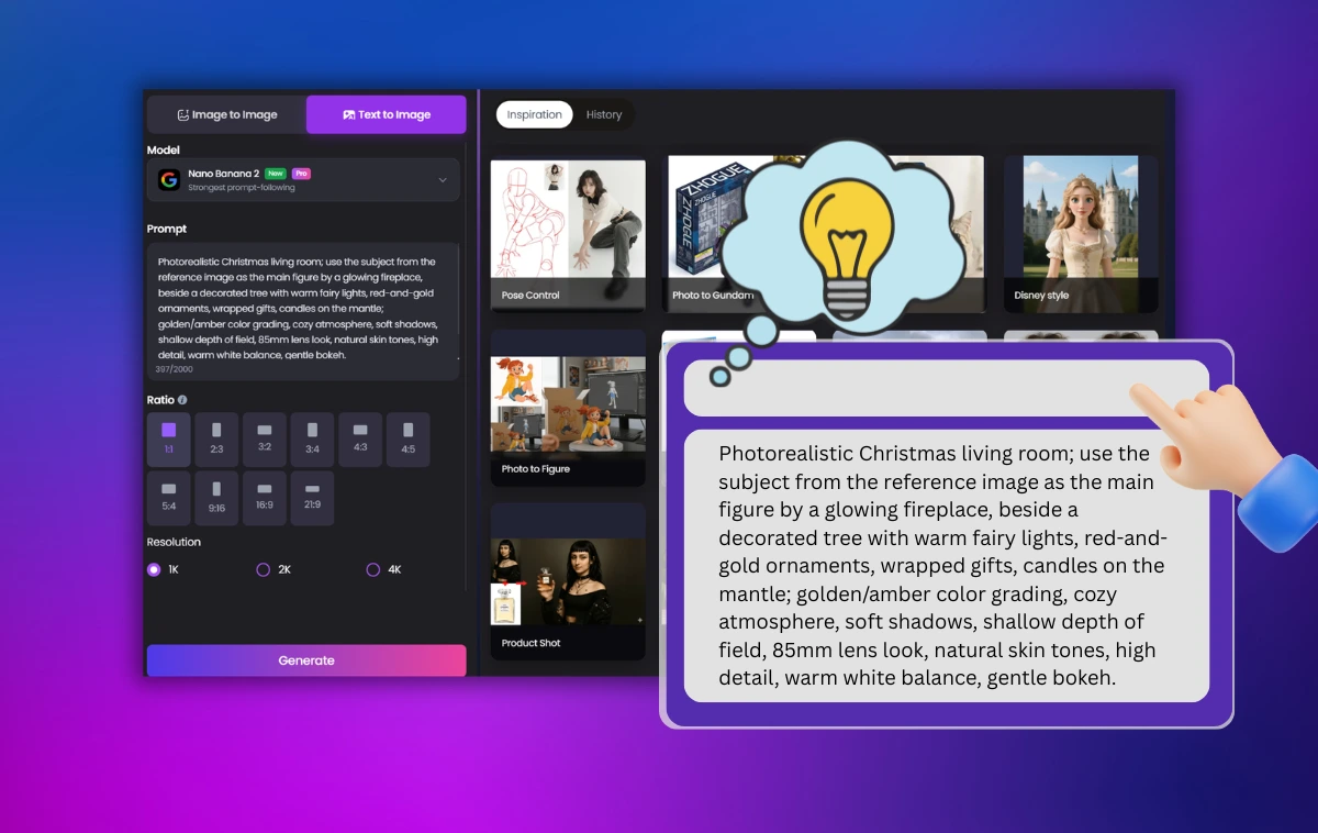 smart prompt system for endless creativity