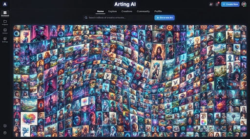 Arting AI community milestone preview