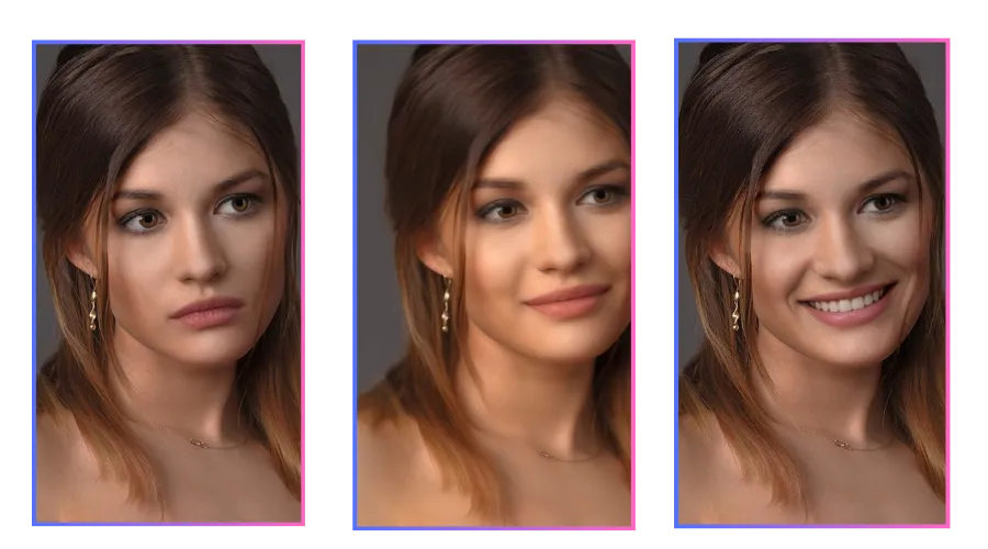 Dynamische Effekte mit KI-Lächel-Generator