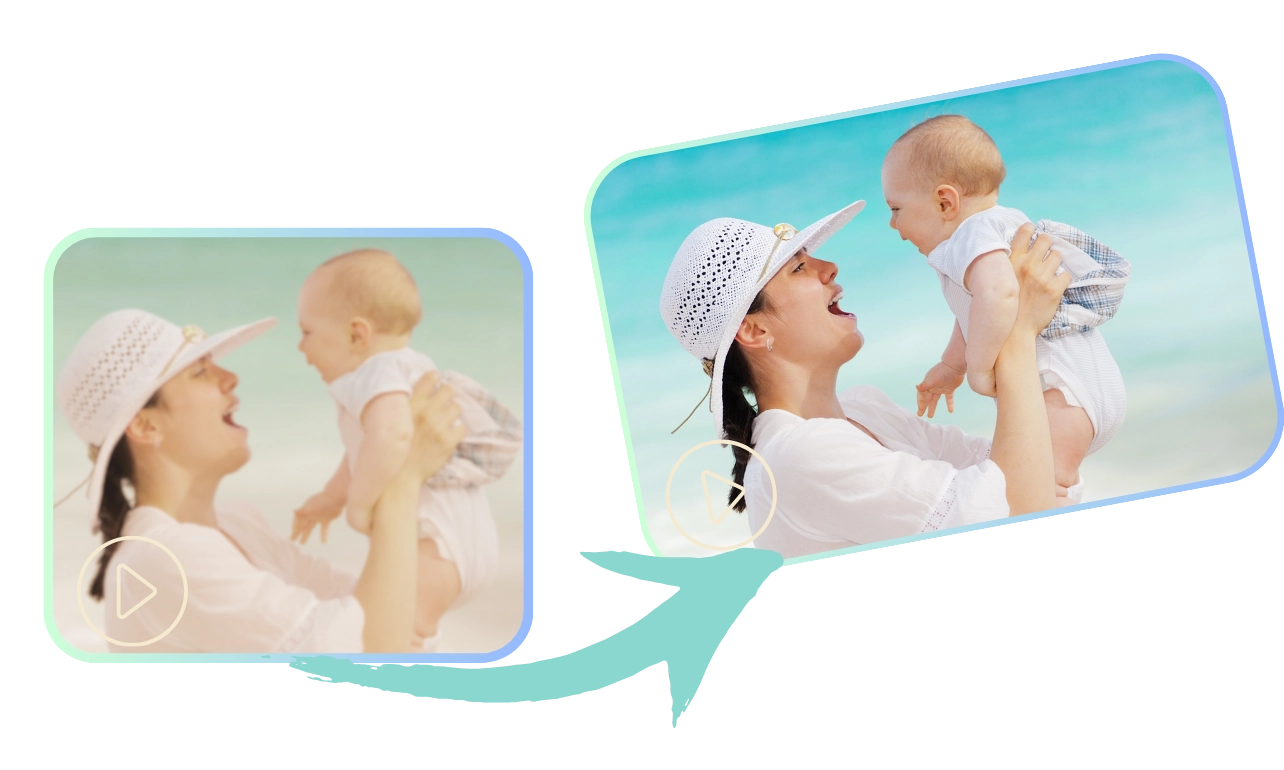 Resolution Upscaling with AI Video Enhancer