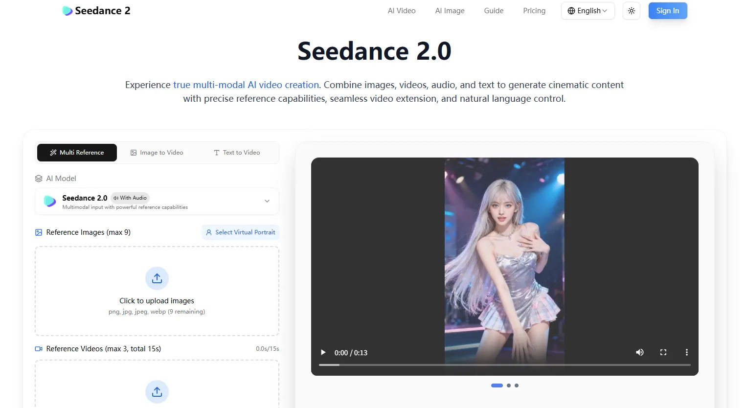Seedance 2.0 sinematik yapay zeka video örneği