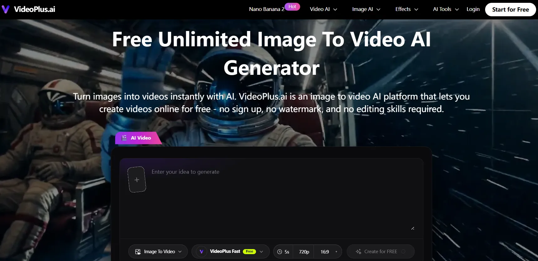 VideoPlus.ai en iyi AI video oluşturucu örneği