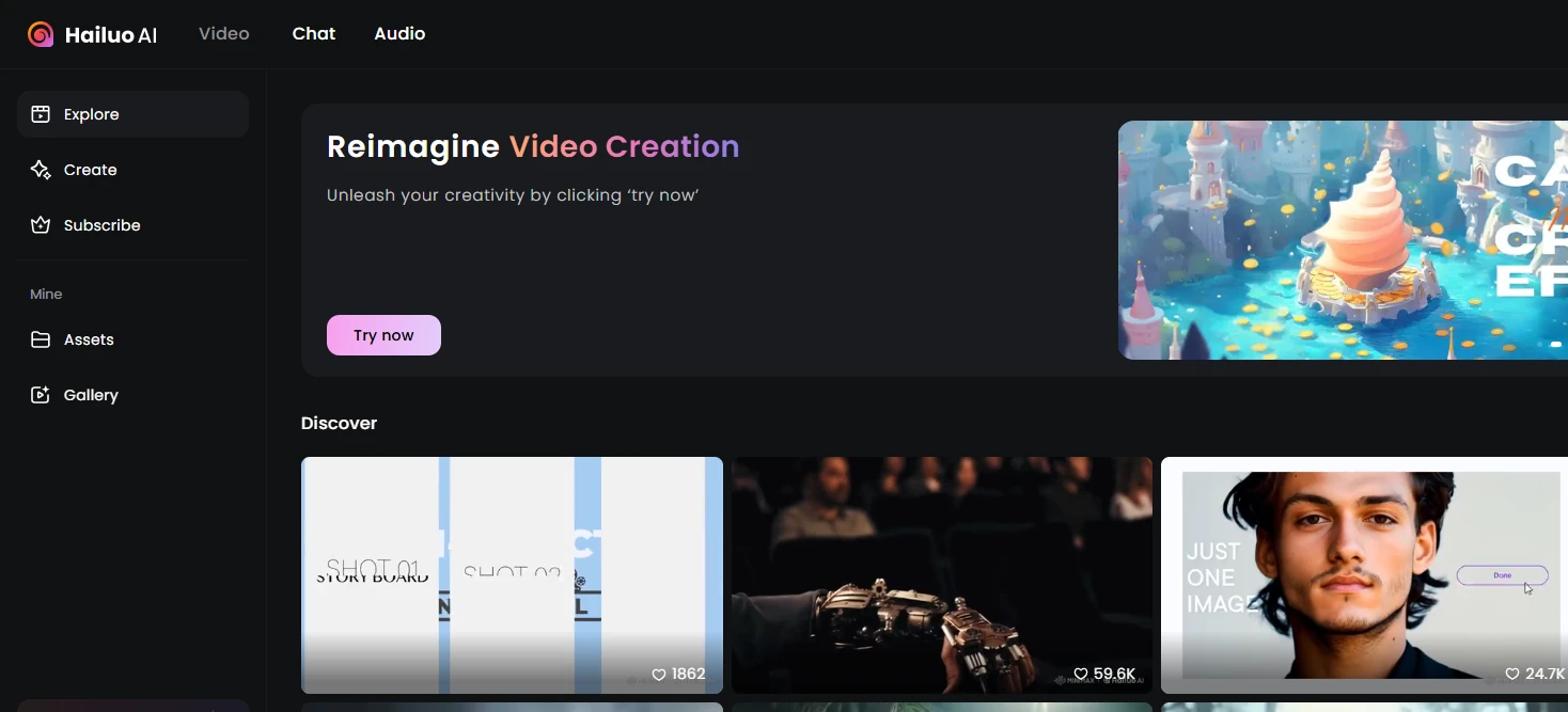 Hailuo AI video generator