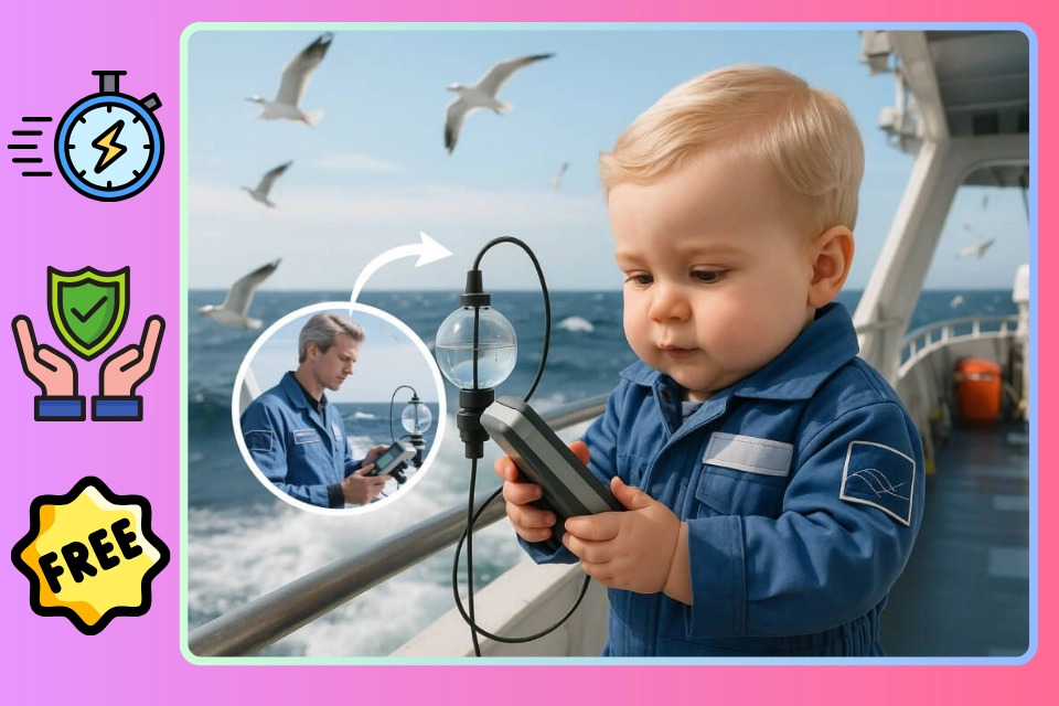 AI Babygezicht Familiecollage