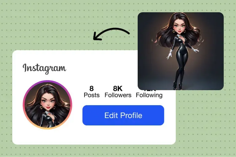 Karikatuur Social Media Avatar