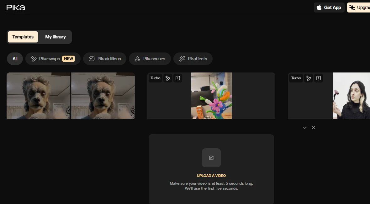 Pika AI video generator