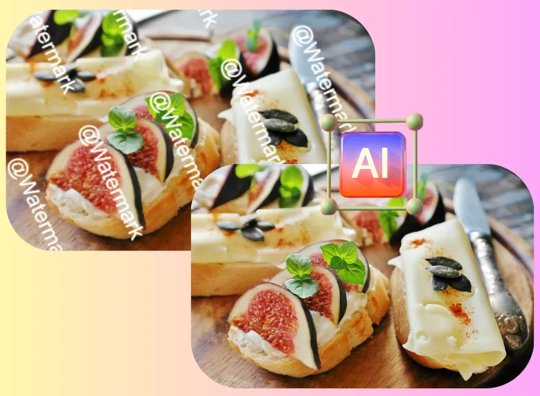 使用 AI 移除影片浮水印