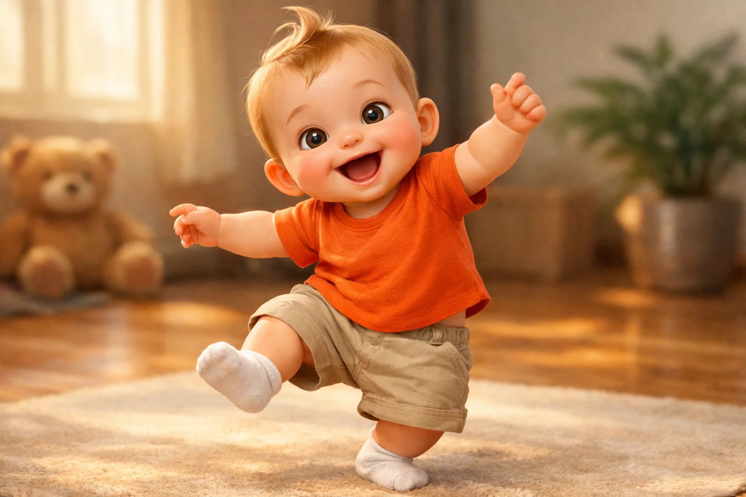 Natuurlijke bewegingen & schattige uitdrukkingen